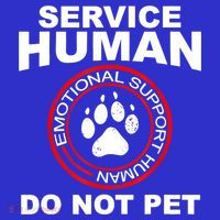 Funny Service Human Gift Funny Dog Owner Emotional Support Human Coaster thumb 2