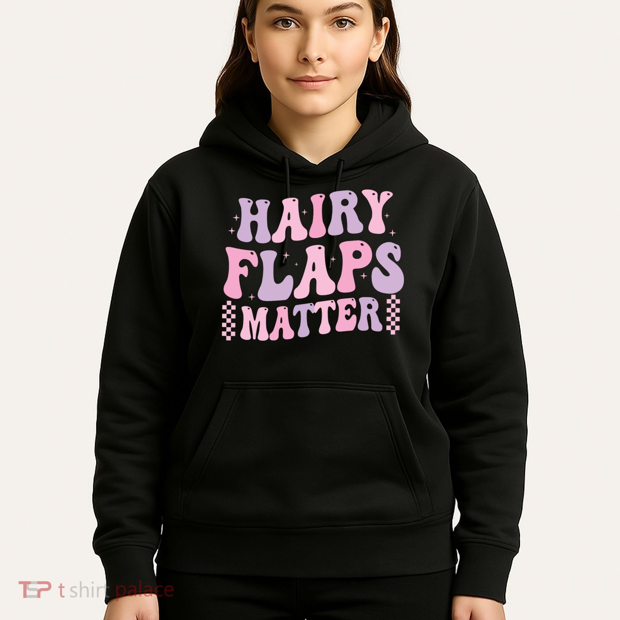 Funny Saying Hairy Flaps Matter Rude Joke Naughty Hoodie
