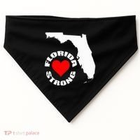 Florida Strong Heart Floridastrong USA-Made Doggie Bandana thumb 0