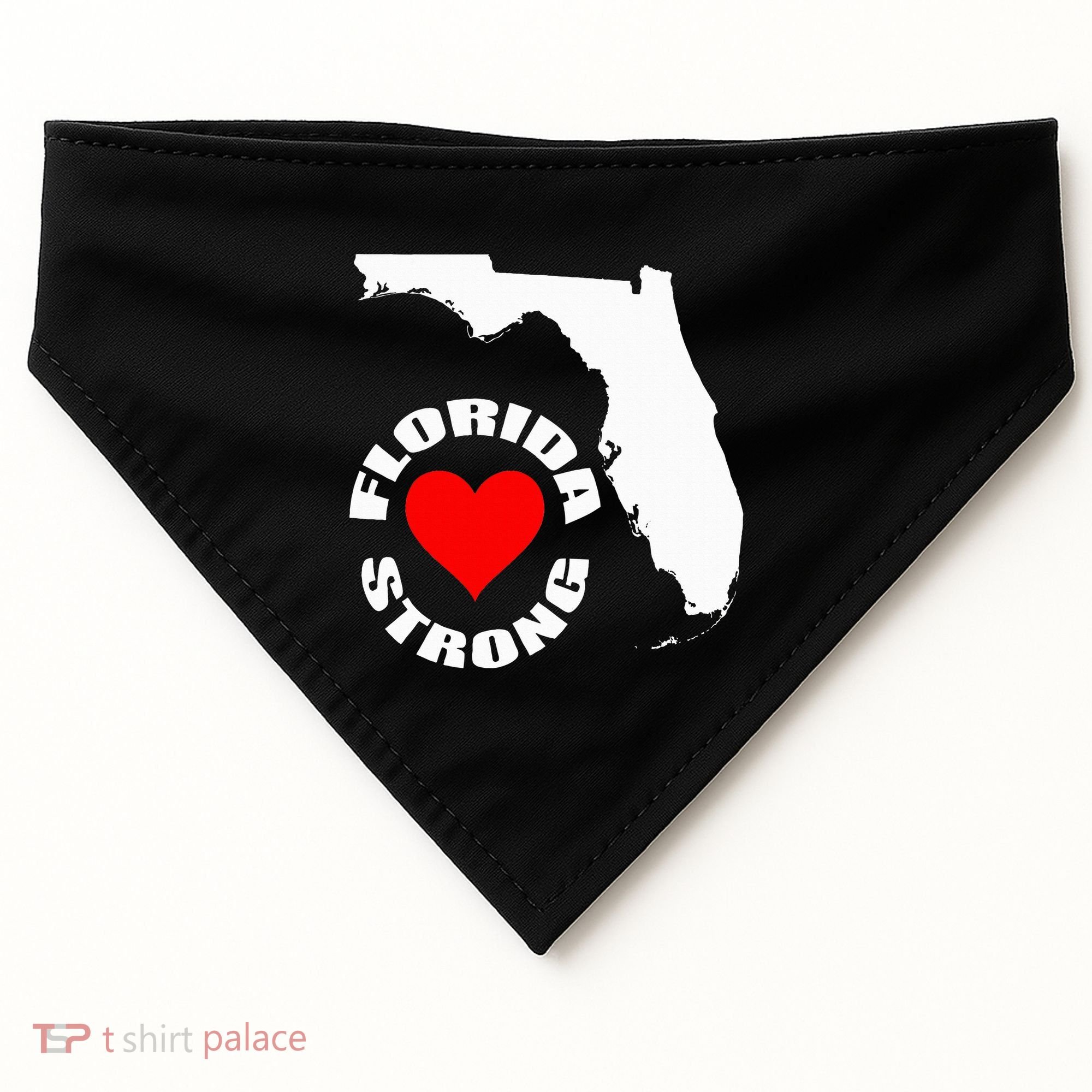 Florida Strong Heart Floridastrong USA-Made Doggie Bandana
