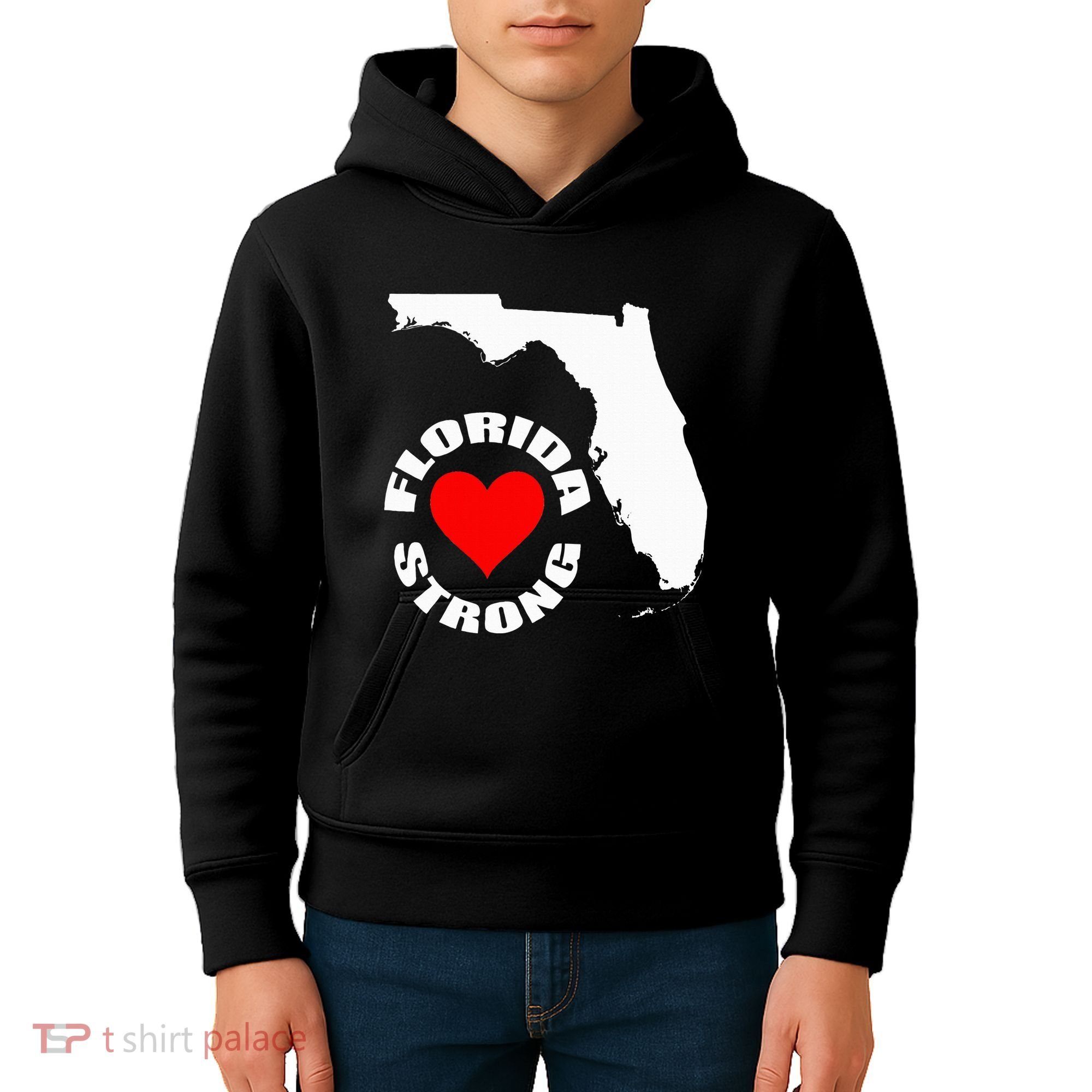 Florida Strong Heart Floridastrong Kids Hoodie
