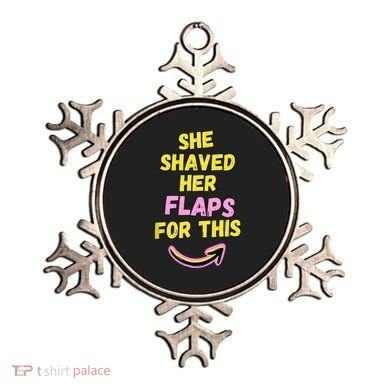 Funny Saying Hairy Flaps Matter Rude Joke Naughty Wo Ornament