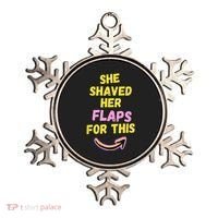 Funny Saying Hairy Flaps Matter Rude Joke Naughty Wo Ornament thumb 0