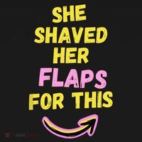 Funny Saying Hairy Flaps Matter Rude Joke Naughty Wo Ornament thumb 1