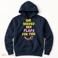 Funny Saying Hairy Flaps Matter Rude Joke Naughty Wo Hoodie thumb 0