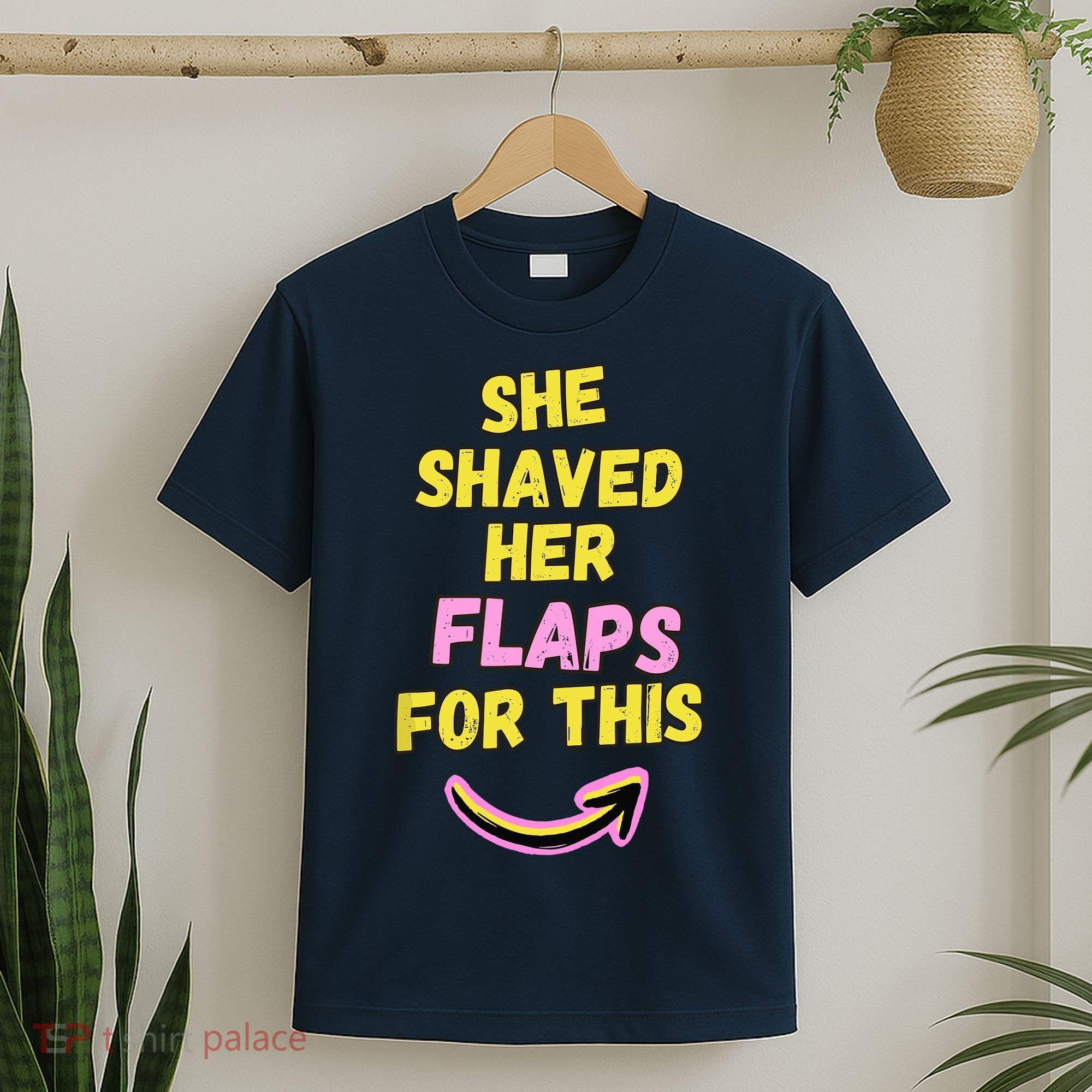 Funny Saying Hairy Flaps Matter Rude Joke Naughty Wo T-Shirt