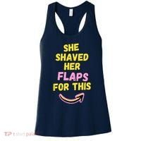 Funny Saying Hairy Flaps Matter Rude Joke Naughty Wo Women's Tank Top thumb 0