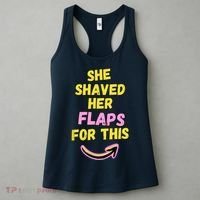 Funny Saying Hairy Flaps Matter Rude Joke Naughty Wo Women's Tank Top thumb 3