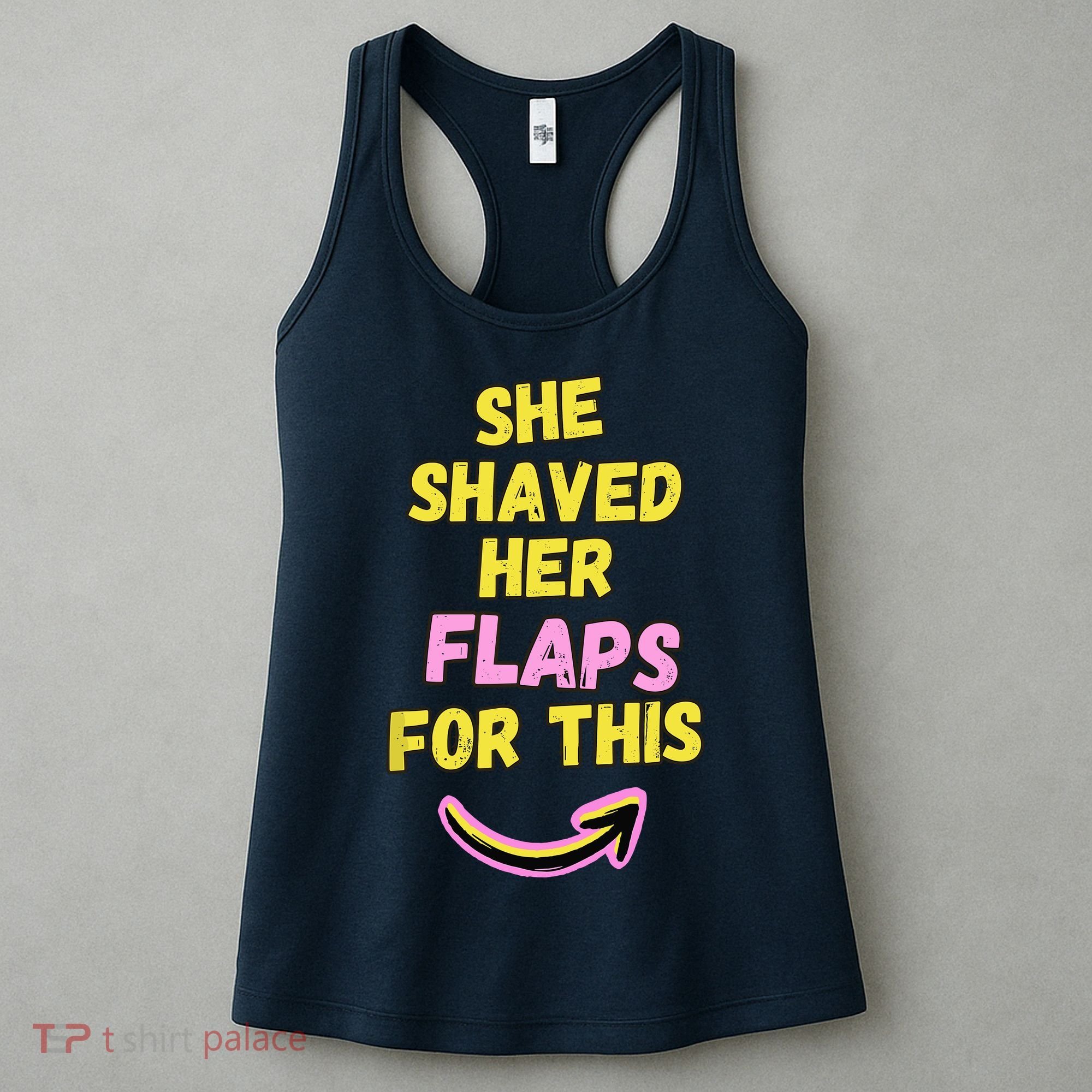 Funny Saying Hairy Flaps Matter Rude Joke Naughty Wo Women's Tank Top