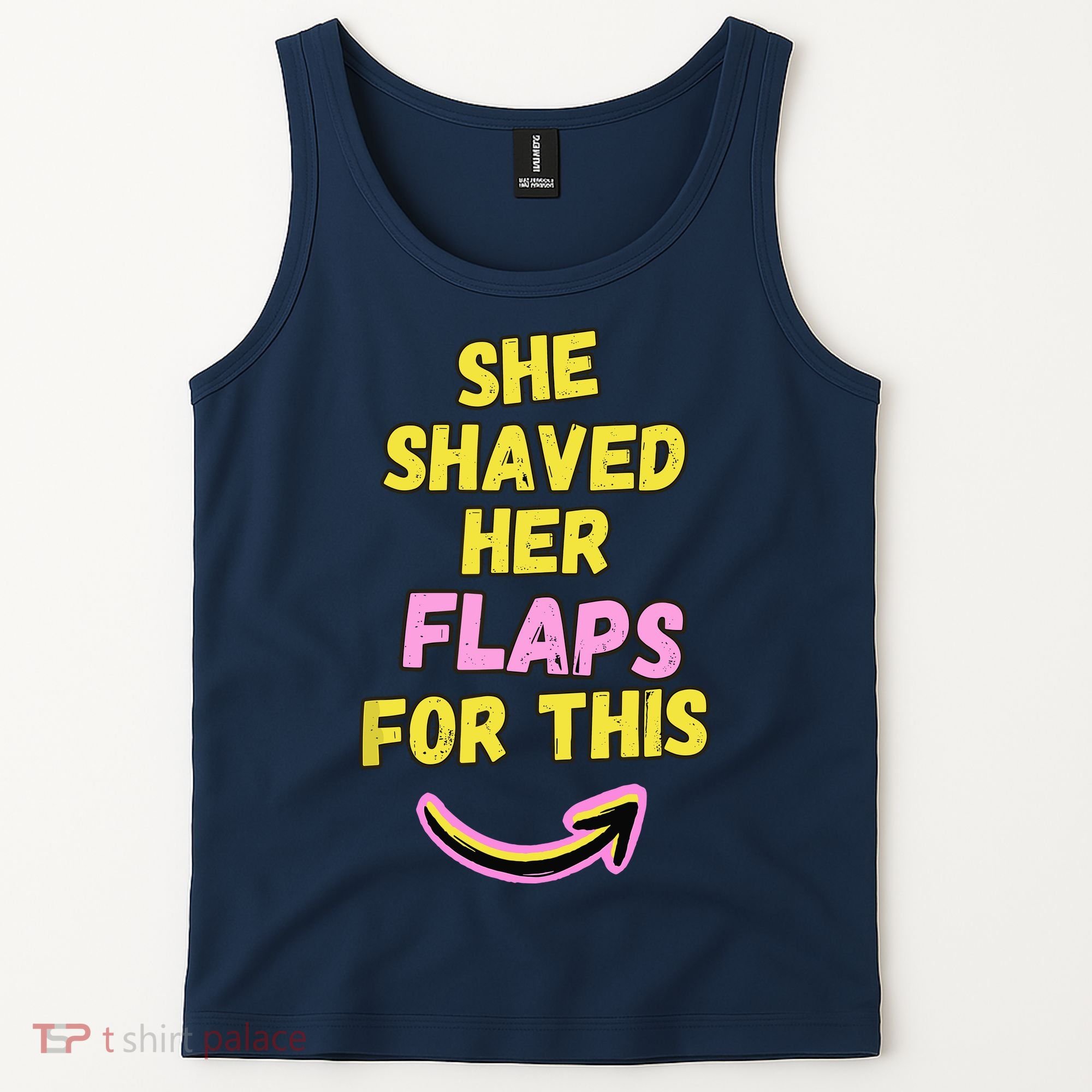 Funny Saying Hairy Flaps Matter Rude Joke Naughty Wo Tank Top