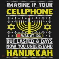 Funny Sarcastic Hanukkah Chanukah Cellphone Quote Long Sleeve Shirt thumb 2
