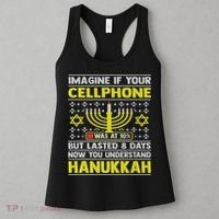 Funny Sarcastic Hanukkah Chanukah Cellphone Quote Women's Tank Top thumb 3
