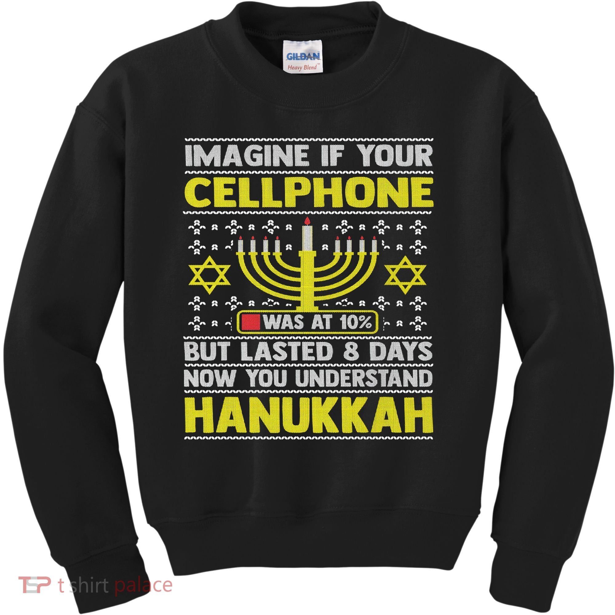 Funny Sarcastic Hanukkah Chanukah Cellphone Quote Kids Sweatshirt