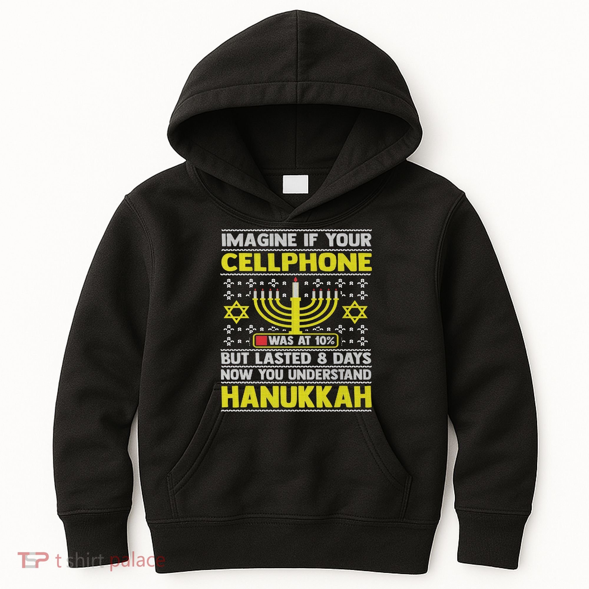 Funny Sarcastic Hanukkah Chanukah Cellphone Quote Kids Hoodie