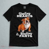 Funny Stealing Hearts Blasting Farts English Bulldog T-Shirt thumb 5