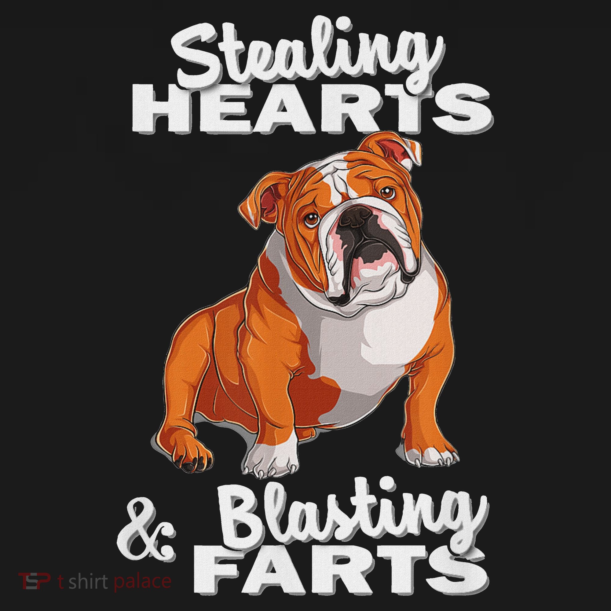 Funny Stealing Hearts Blasting Farts English Bulldog Bucket Hat