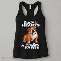 Funny Stealing Hearts Blasting Farts English Bulldog Women's Tank Top thumb 3