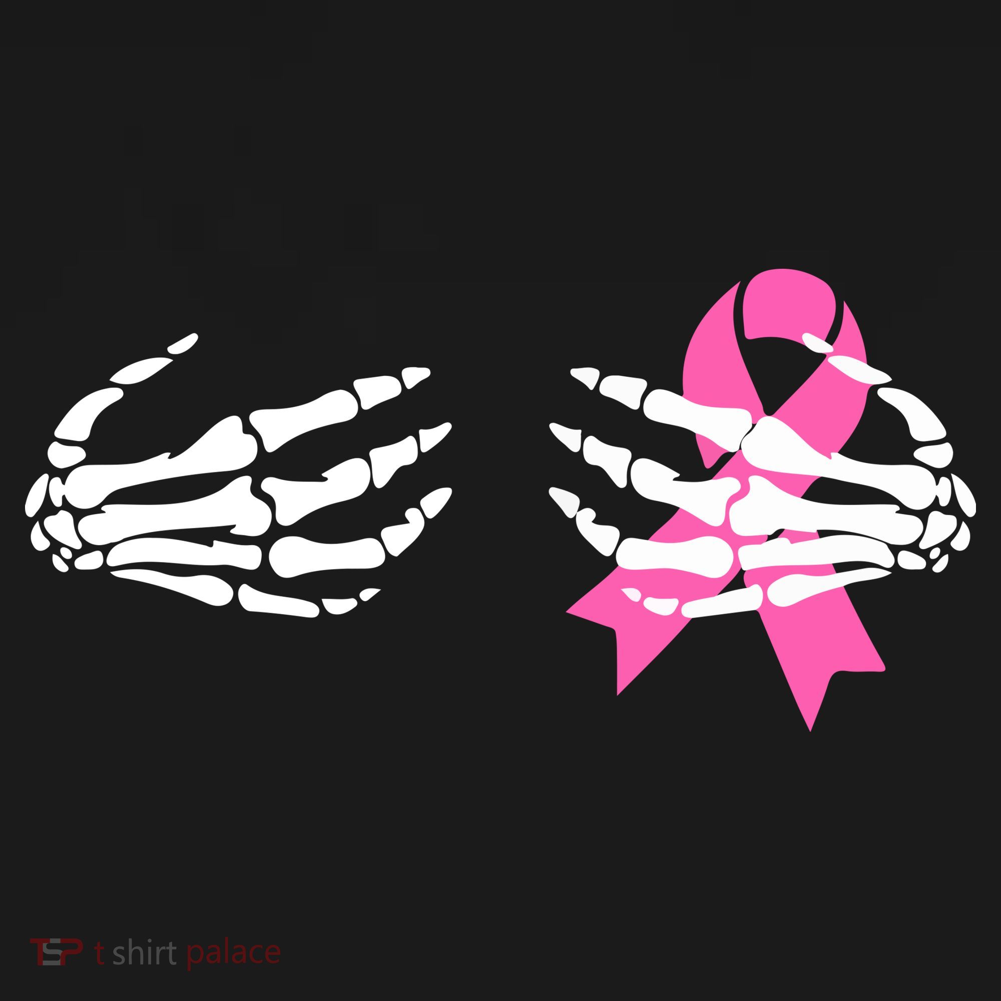 Funny Skeleton Hands Breast Cancer Awareness Pink Ribbon Gift Mousepad