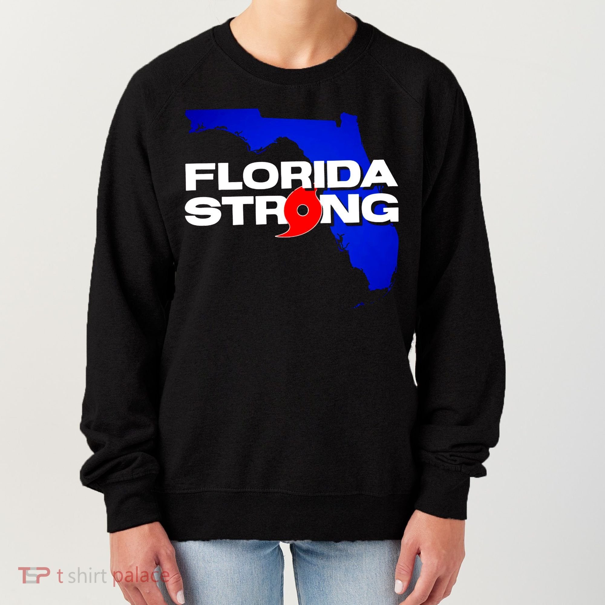 Florida Strong Hurricane Ian Support Football Women's Sweatshirt