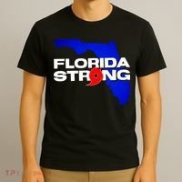 Florida Strong Hurricane Ian Support Football T-Shirt thumb 3
