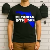 Florida Strong Hurricane Ian Support Football T-Shirt thumb 6