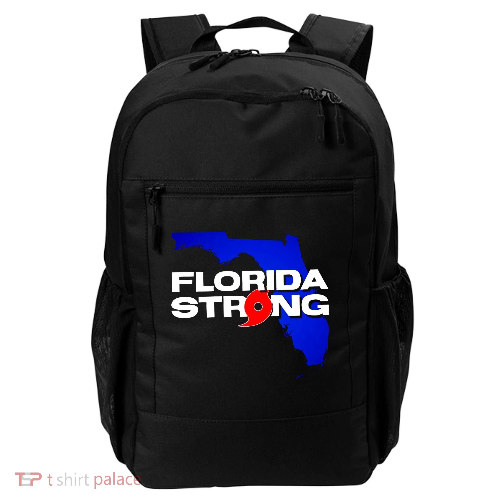Florida Strong Hurricane Ian Support Football Backpack