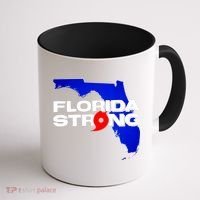 Florida Strong Hurricane Ian Support Football Coffee Mug thumb 1