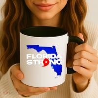 Florida Strong Hurricane Ian Support Football Coffee Mug thumb 3