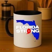 Florida Strong Hurricane Ian Support Football Coffee Mug thumb 4