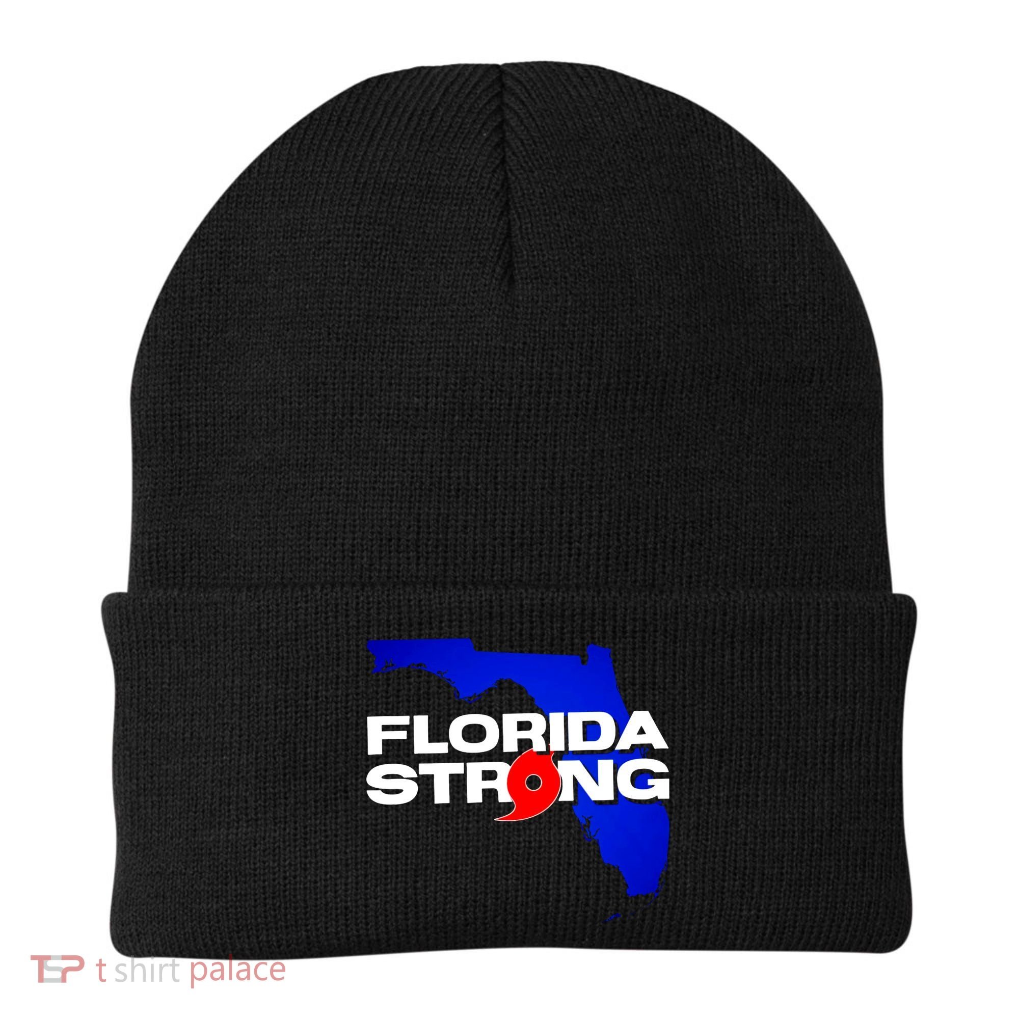 Florida Strong Hurricane Ian Support Football Beanie