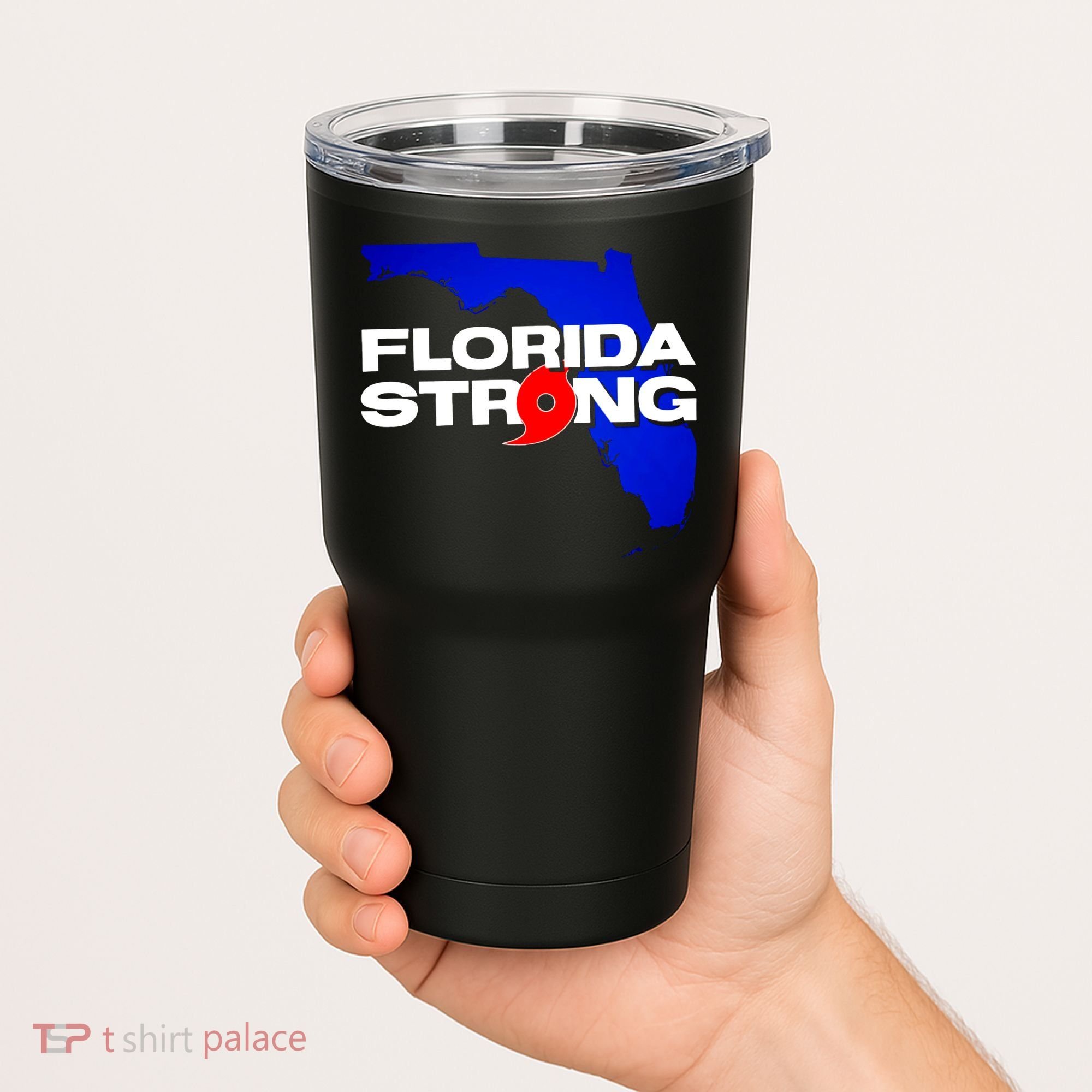 Florida Strong Hurricane Ian Support Football Tumbler