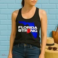 Florida Strong Hurricane Ian Support Football Women's Tank Top thumb 2