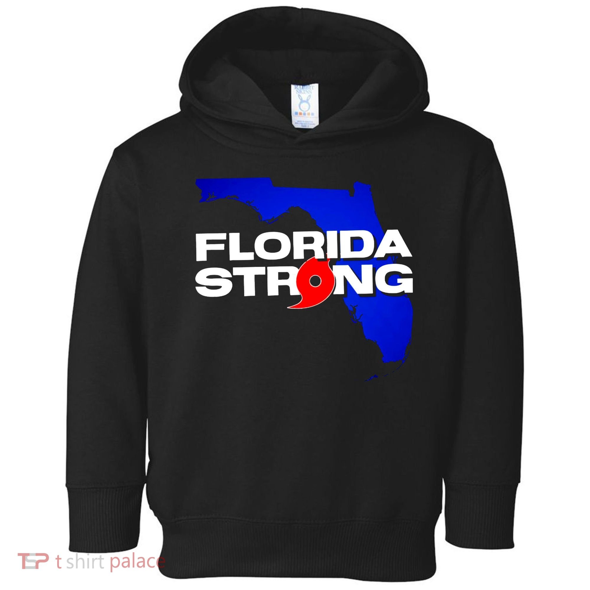 Florida Strong Hurricane Ian Support Football Toddler Hoodie