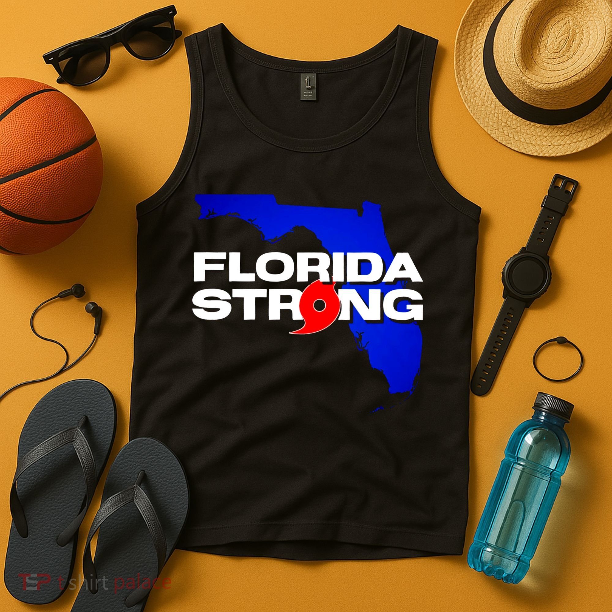 Florida Strong Hurricane Ian Support Football Tank Top