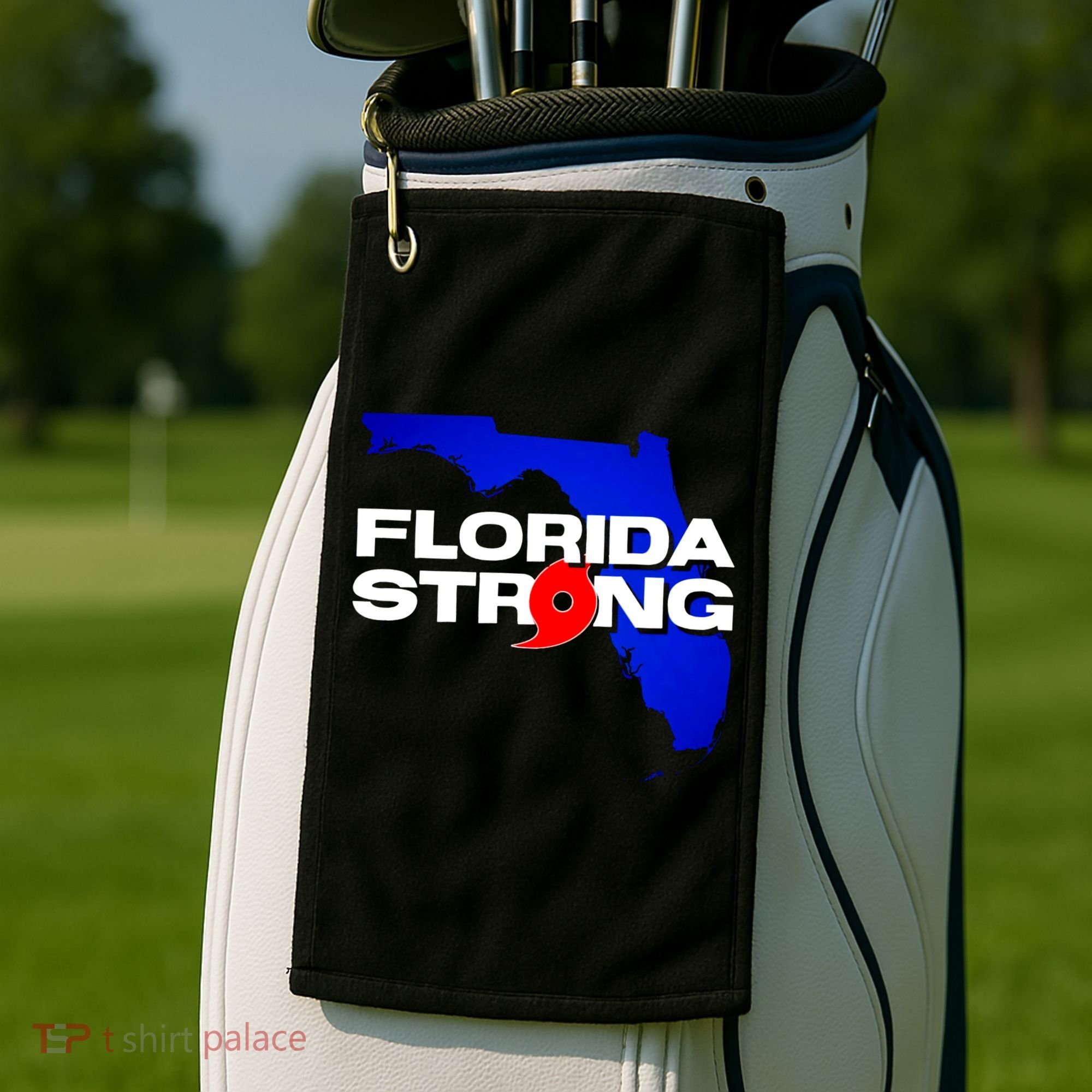 Florida Strong Hurricane Ian Support Football Golf Towel