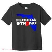 Florida Strong Hurricane Ian Support Football Toddler T-Shirt thumb 0