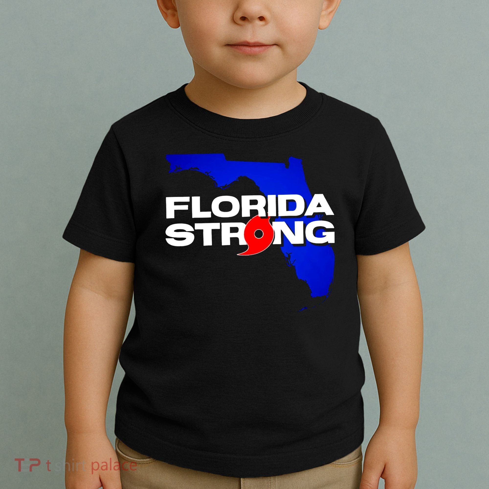Florida Strong Hurricane Ian Support Football Toddler T-Shirt
