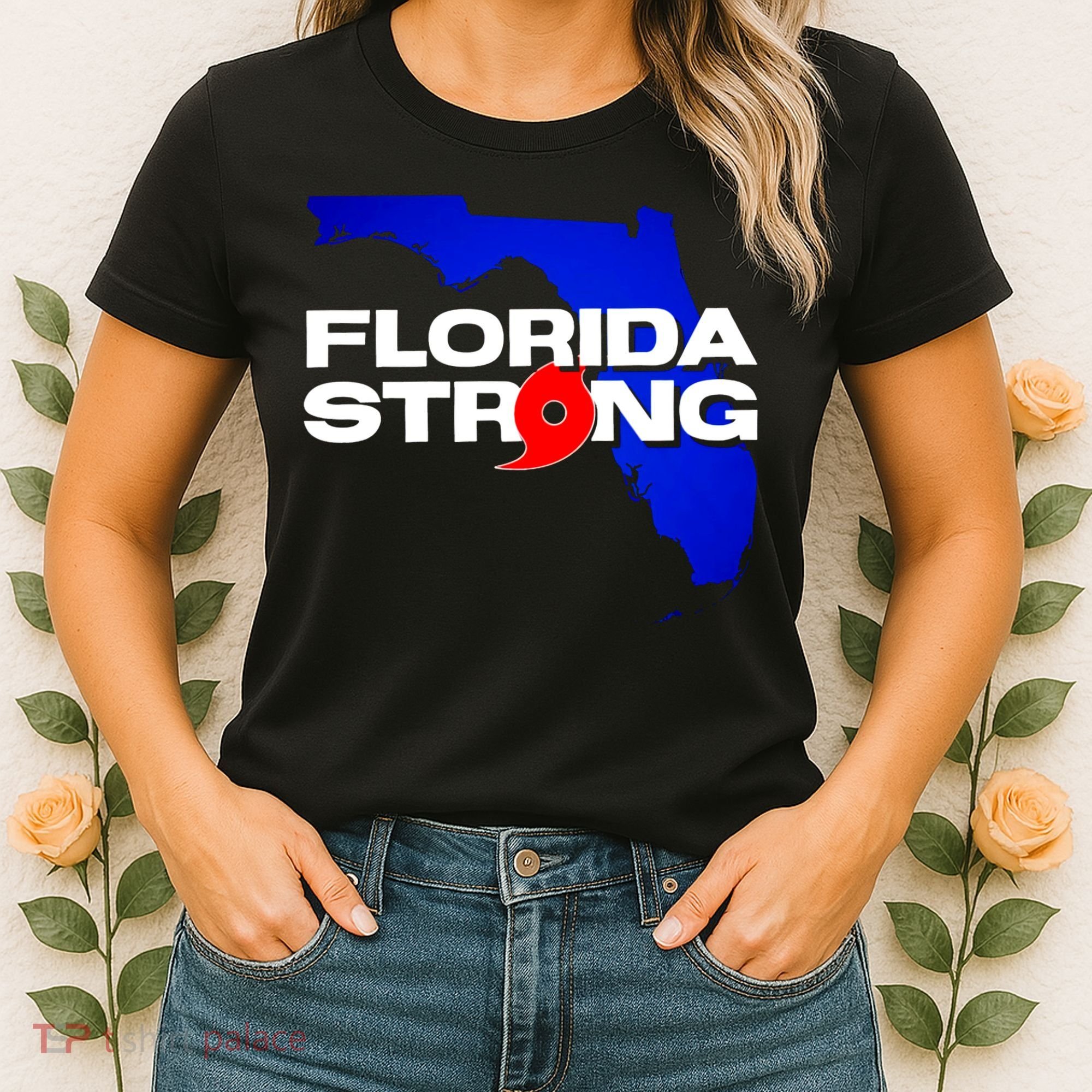 Florida Strong Hurricane Ian Support Football Women's T-Shirt