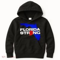 Florida Strong Hurricane Ian Support Football Kids Hoodie thumb 0