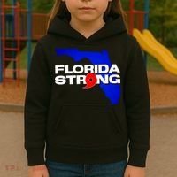 Florida Strong Hurricane Ian Support Football Kids Hoodie thumb 3