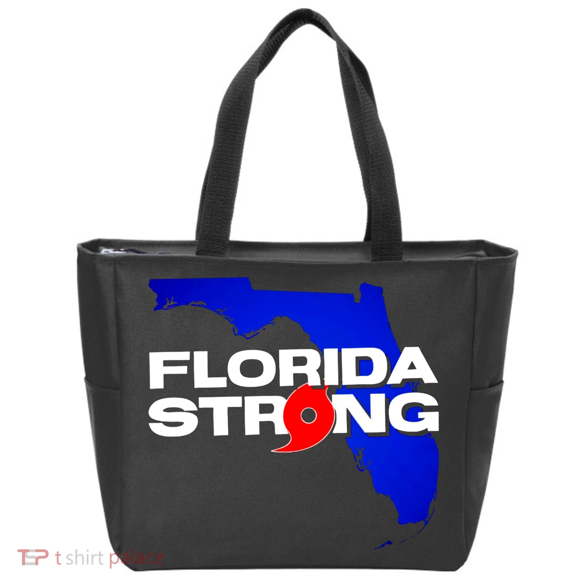 Florida Strong Hurricane Ian Support Football Tote Bag