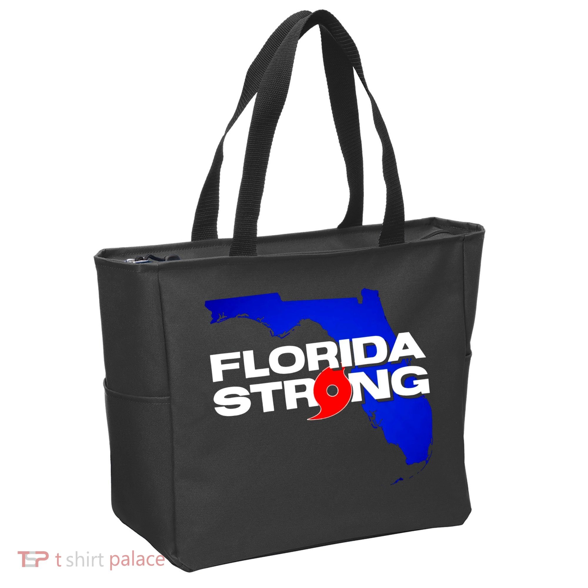 Florida Strong Hurricane Ian Support Football Tote Bag