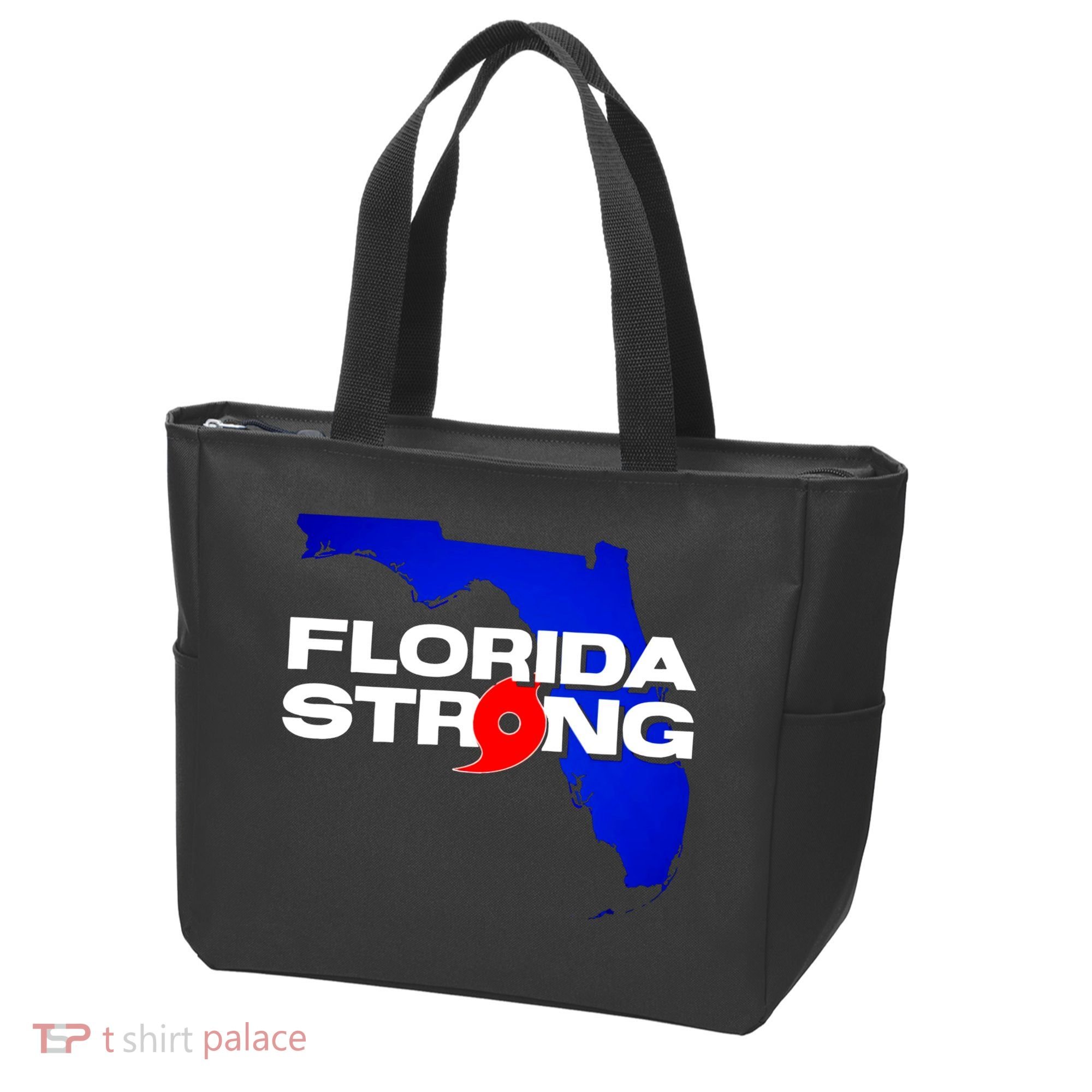 Florida Strong Hurricane Ian Support Football Tote Bag