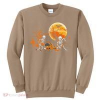 Funny Skeleton Hockey Pumpin Spooky Halloween Costume Sweatshirt thumb 0