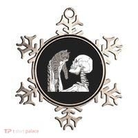 Funny Skeleton Holding A Cat Shirt Lazy Halloween Costume Skull Ornament thumb 0