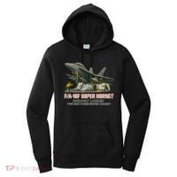 F/A-18F Super Hornet Catapult Locked Twin Seat Strike Fighter Women's Hoodie thumb 0