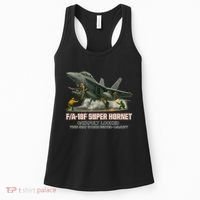 F/A-18F Super Hornet Catapult Locked Twin Seat Strike Fighter Women's Tank Top thumb 0