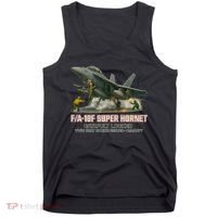 F/A-18F Super Hornet Catapult Locked Twin Seat Strike Fighter Tank Top thumb 0