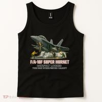 F/A-18F Super Hornet Catapult Locked Twin Seat Strike Fighter Tank Top thumb 2