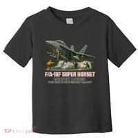 F/A-18F Super Hornet Catapult Locked Twin Seat Strike Fighter Toddler T-Shirt thumb 0